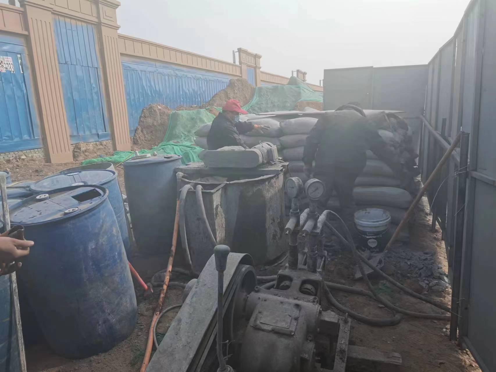 中兴镇地基沉降注浆加固